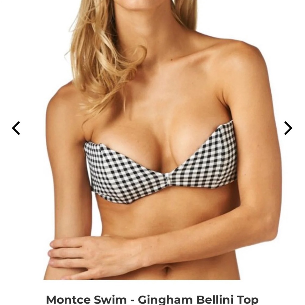 Montce Swim gingham Bellini top